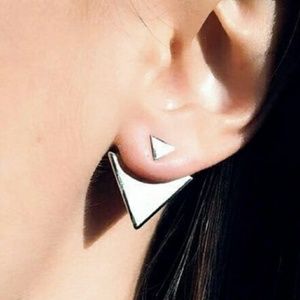 ❤ 4/$15❤ Gold Tone Double Triangle Earrings